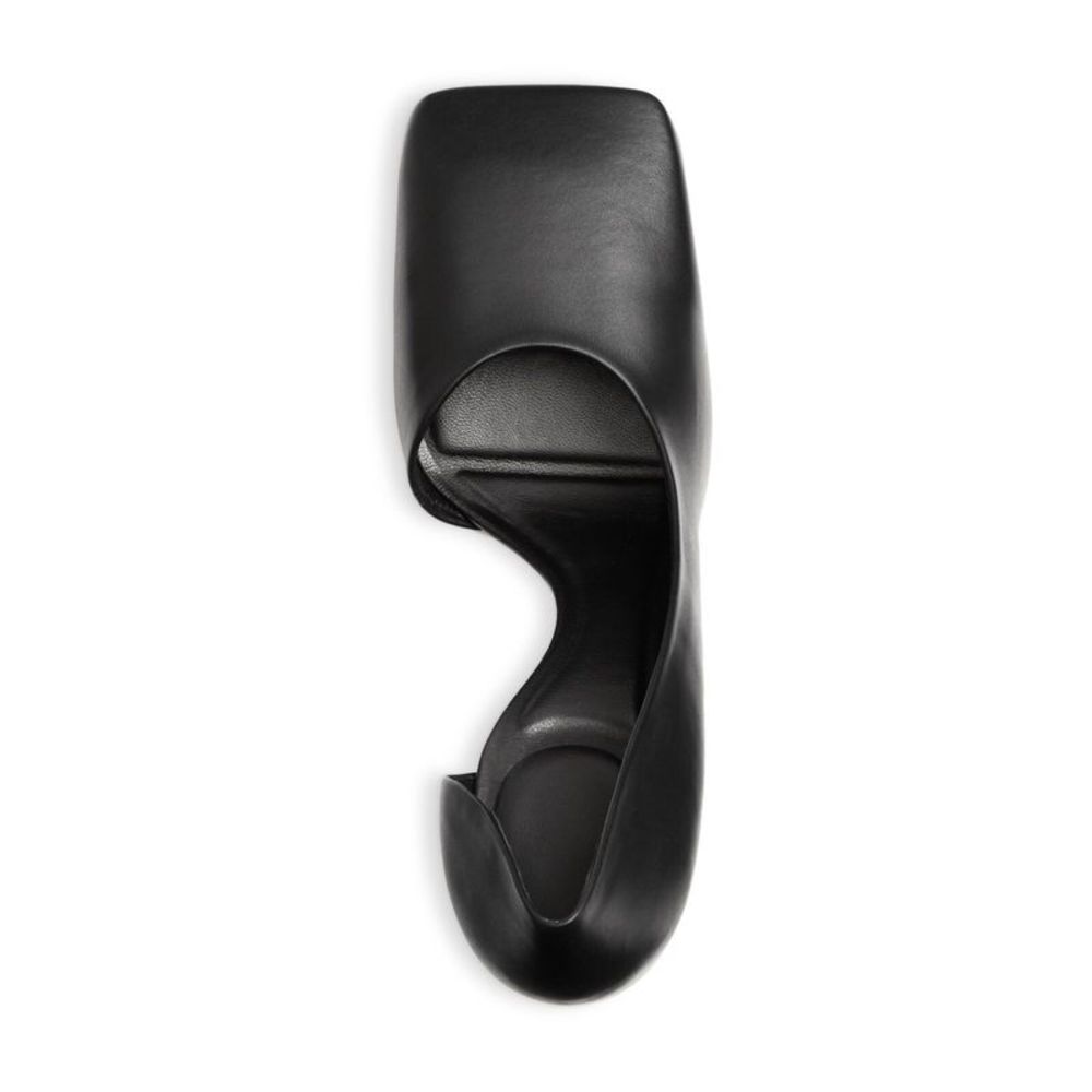BALENCIAGA Womens Black Angled Heel D'orsay Silhouette Void Stiletto Pumps 38.5 - Picture 3 of 4